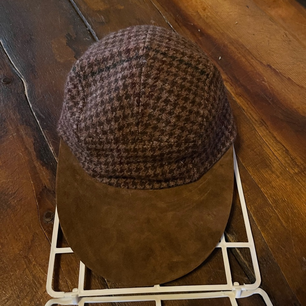 Vintage Quaker Marine Supply Swordfish Hat - Wool Plaid